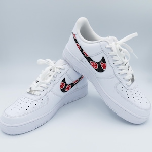 Nike Air Force 1 boy/girl RED CLOUDS NARUTO custom