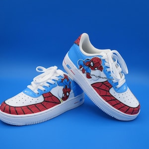 Nike Air Force 1 Kids/Boys SPIDERMAN Custom