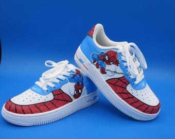 SPIDER-MAN Nike Air Force 1 - Etsy Singapore