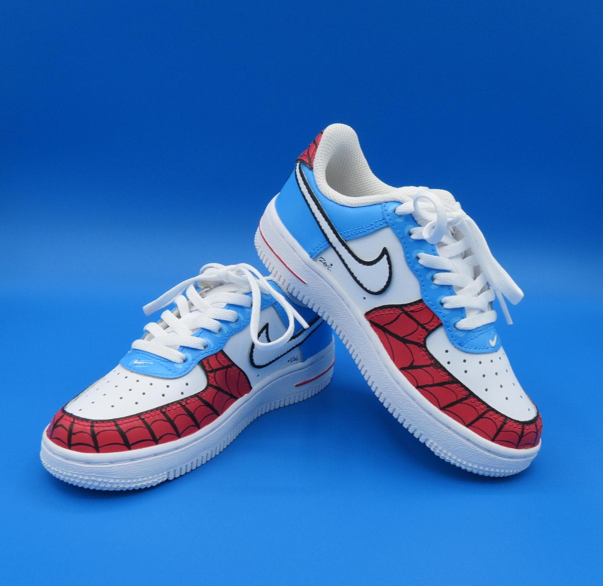 Nike Air Force 1 Kids/boys SPIDERMAN Custom - Etsy display picture 3