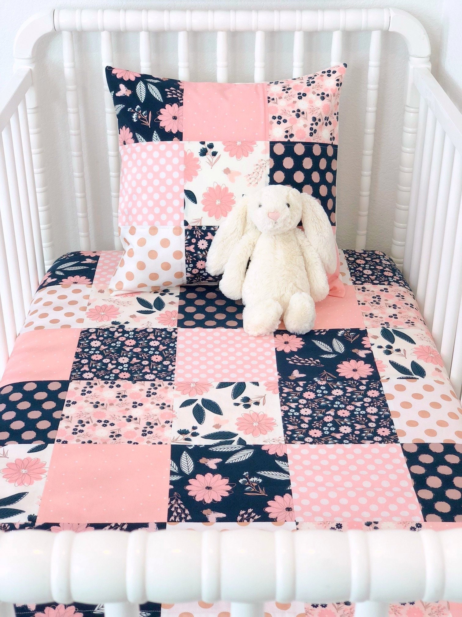 rose gold baby bedding
