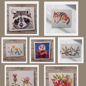 Pack | Choisissez parmi 5 cartes de voeux - Cartes de voeux dessinées à la main, Cartes de voeux artistiques avec enveloppes