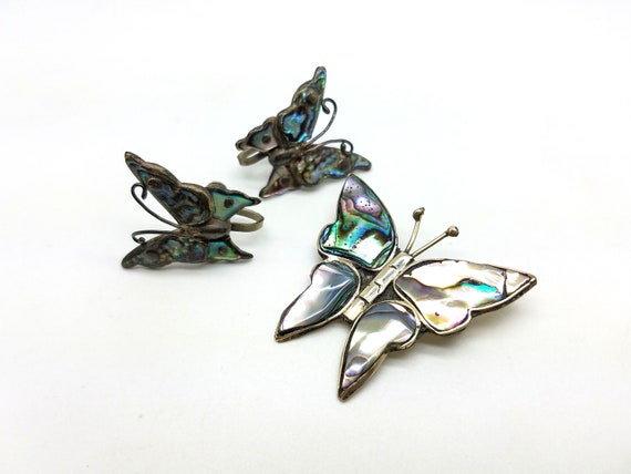 Mexican Sterling Silver Taxco and Alapaca Abalone… - image 9