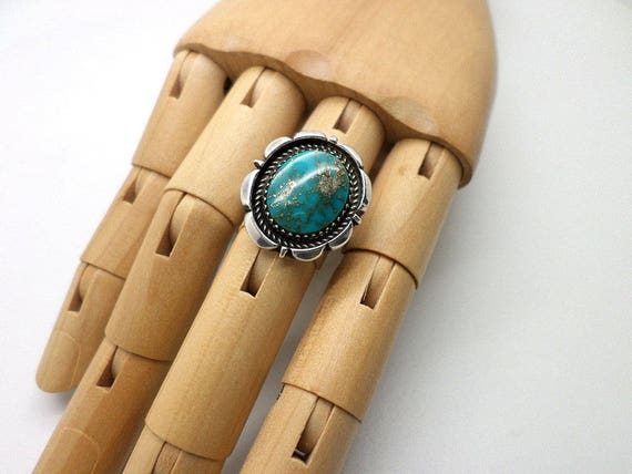 Vintage Turquoise and Sterling Silver Southwest S… - image 8