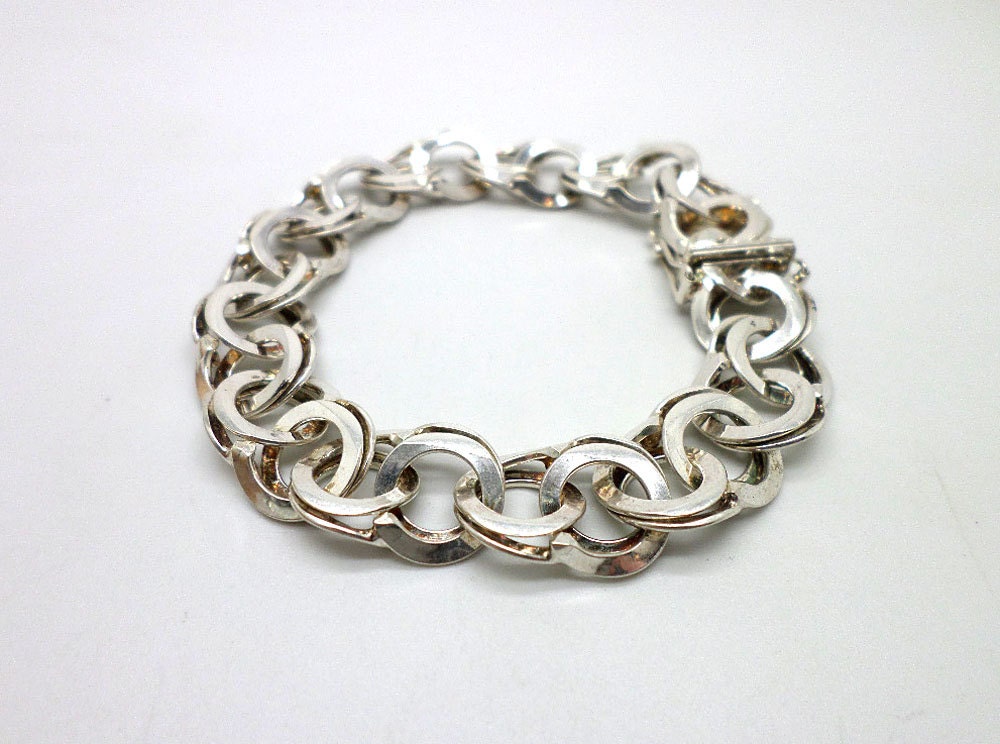 SALE Vintage Swedish Sterling Silver Bracelet Hallmarked NilsEric Soderman Sweden