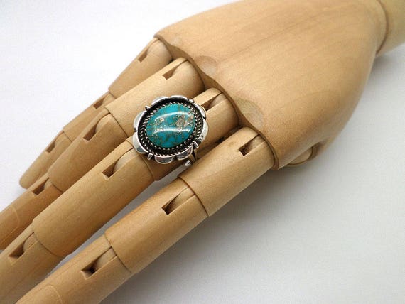Vintage Turquoise and Sterling Silver Southwest S… - image 6