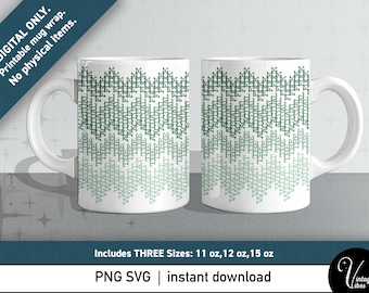 Hidden Message Mug Wrap Bundle – “What the Actual F*ck” 11oz, 12oz, 15oz Green Ombre Sublimation Wraps Digital Download png svg