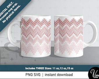 Verborgen bericht mok wrap bundel – "What the Actual F*ck" 11oz, 12oz, 15oz rode ombre sublimatie wraps digitale download png svg