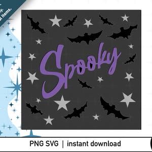 Spooky Halloween Shadow Box SVG: Bats & Stars Papercut (Digital Download