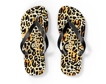 Slippers met luipaardprint Zachte zomersandalen heren dames
