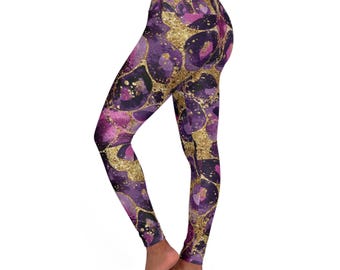 Vibrant High Waisted Yoga Leggings Colorful Fitness Athleisure Wear