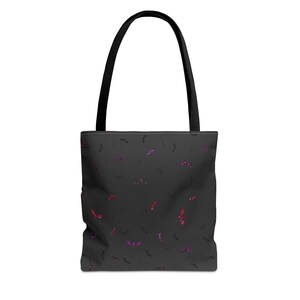Gothic Bat Tote Bag, Halloween Reusable Shopping Bag, Spooky Aesthetic Shoulder Tote, Witchy Gift, Gothic Fashion Accessory