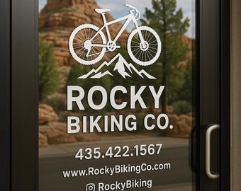 Custom Business Logo Decal | Personalized Door Sign, Vinyl Sticker
