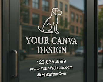 Custom Business Logo Decal | Personalized Storefront Vinyl