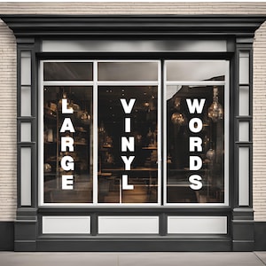 Customizable Large Text | Vinyl Decal - Your Services or Products - Storefront Sticker - Business Window or Door - Personalized Lettering