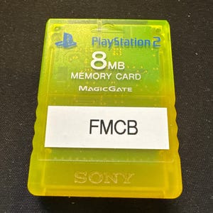 Carte mémoire FMCB Sony 8 Mo chargée Free MC Boot v1.966 OPL chargée PS2 PlayStation 2 Expédier du Canada vert