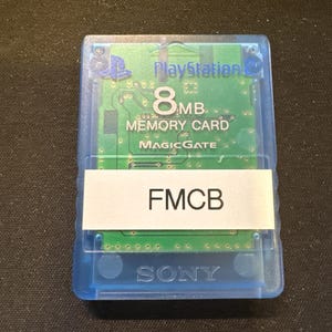 Carte mémoire FMCB Sony de 8 Mo chargée gratuite MC Boot v1.966 OPL chargée PS2 PlayStation 2 Expédier du Canada bleu