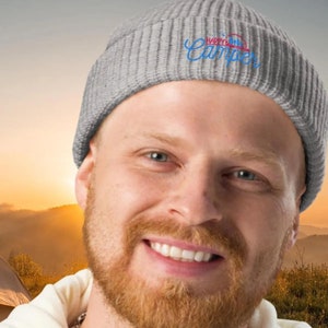 Camping Beanie "Happy Camper", Beanie, Camper Beanie, Hiking Beanie, Nature Lover Beanie, Outdoor Beanie, Glamping Beanie, Campers Gift