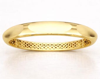 Pulseira oval em ouro maciço 10k, 14k, 18k