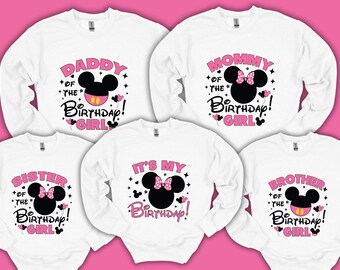 Minnie Mouse Mickey Mouse Disney Birthday Girl Shirt For All Family