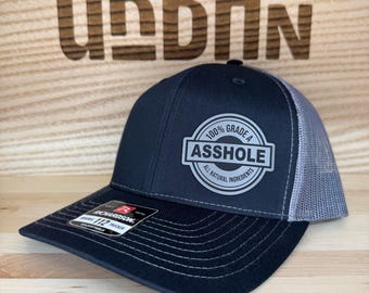 グレードA Ahole トラッカースタイル、フレックスフィット、フラットビルハット