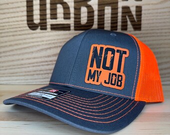 トラック運転手スタイルのフレックスフィットハット「Not My Job」