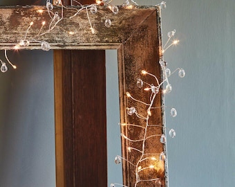 Crystal Fairy Lights | Home Decor Garland String Lights Battery Powered and Mains
