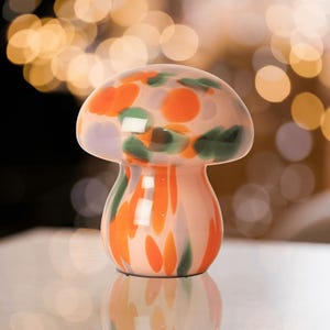 Pink & Mint Mushroom Battery Operated Lamps