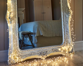 Silberdraht Lichterkette | Batteriebetrieben und Netzbetrieb