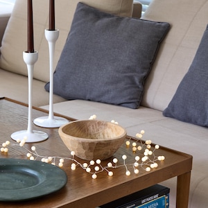 Warm White Pearl Fairy Lights - Battery or Plug-in Mains image 4