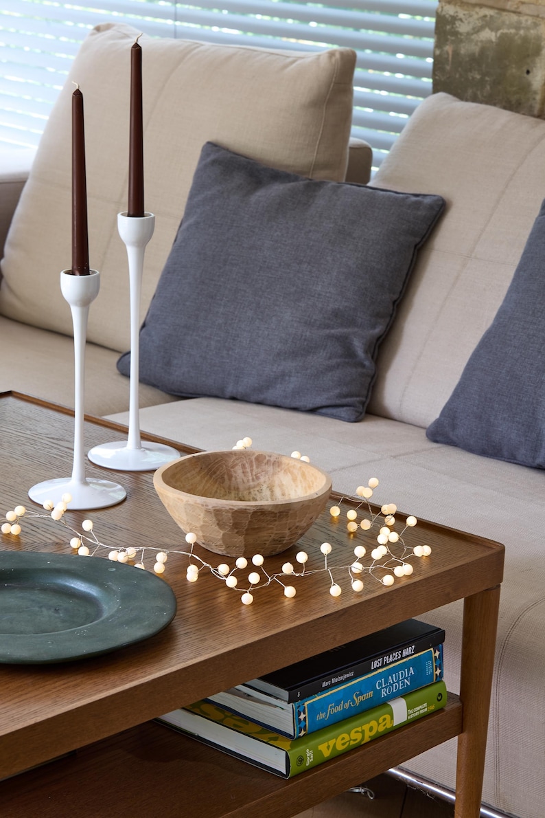 Warm White Pearl Fairy Lights - Battery or Plug-in Mains image 4