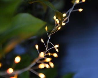 Silber Outdoor Cluster Draht Lichterkette