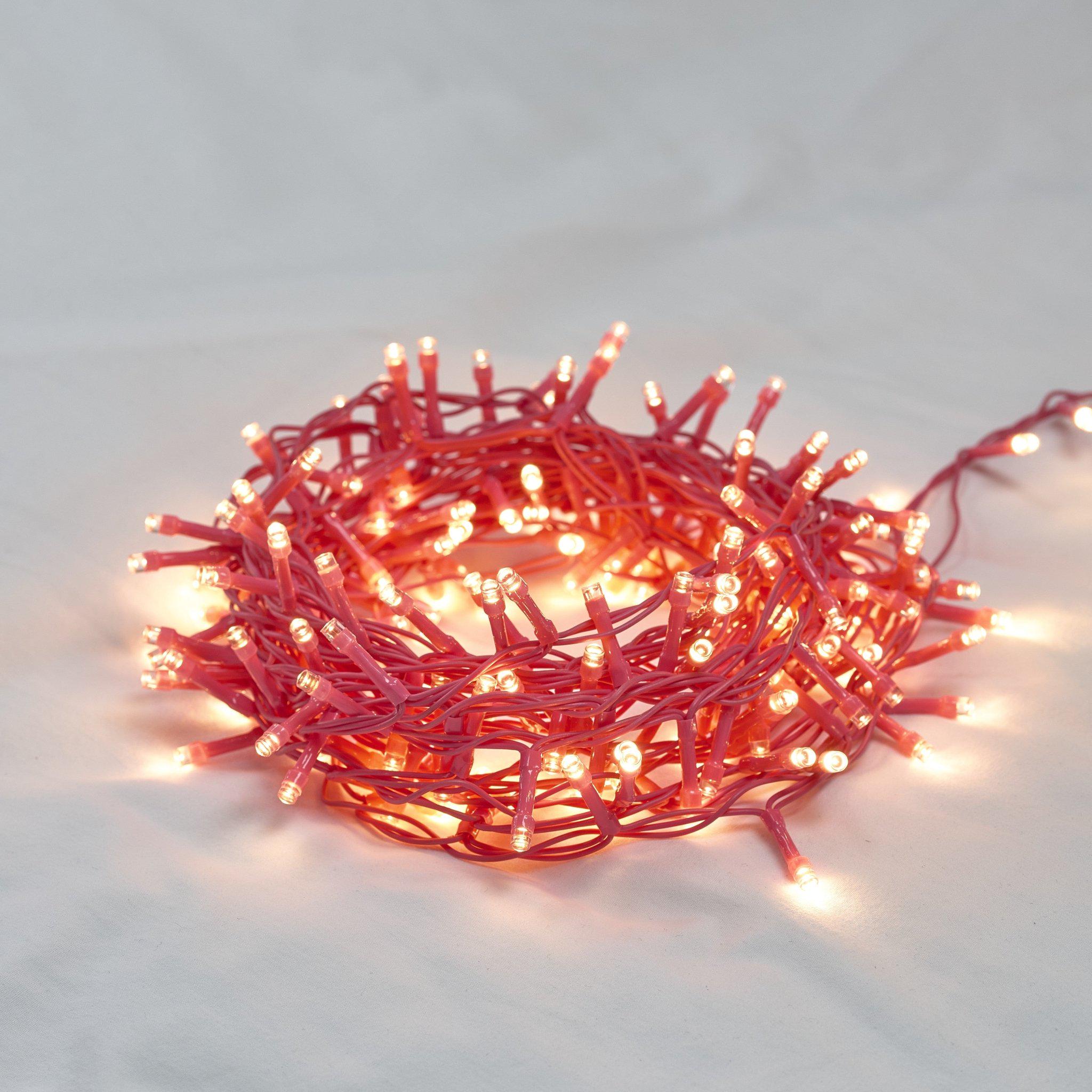 Colourful Pin Fairy String Lights: Battery or Plug-in, Timer- Pink ...