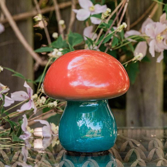 Orange & Blau Ombre Pilz-batteriebetriebene Lampen