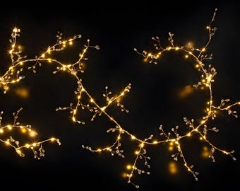 Gold Jewelled Light Up Garland