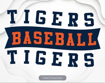Detroit Baseball Team SVG, Fan PNG Clipart (Digital Files)
