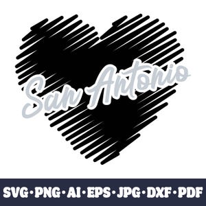 San Antonio basketball team SVG Cricut cut file. City PNG Clipart. Silhouette sublimation print. Sports fan image, DXF. Vinyl. Ai, Eps, Jpg.