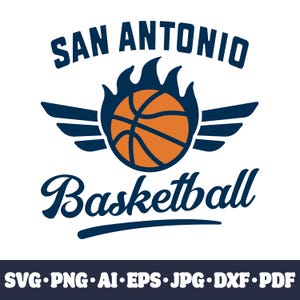 San Antonio basketball team SVG PNG DXF Cricut Cut File | Spurs Fan Clipart, Vinyl Sublimation, Digital Sports Design