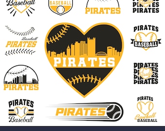 Pittsburgh Baseball Team SVG Bundle, Cricut Cut Files (Digital Download) PNG t shirt sublimation
