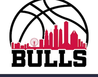 Équipe de basket-ball de Chicago SVG PNG DXF pour Cricut et Silhouette | Clipart sublimation, vinyle Fan Art, fichier de coupe numérique