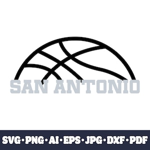 San Antonio basketball team SVG Cricut cut file. City PNG Clipart. Silhouette sublimation print. Sports fan image, DXF. Vinyl. Ai, Eps, Jpg.