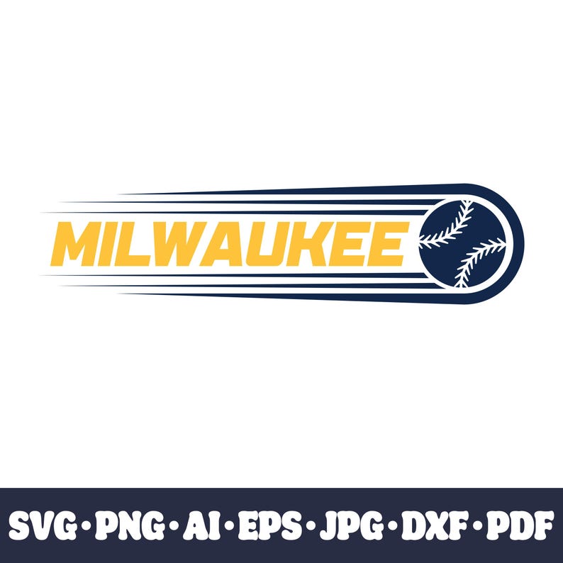 Milwaukee Baseball Team SVG Cricut Cut File. City PNG Clipart ...