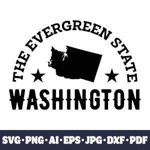 Washington SVG Cricut geschnitten Datei. US Bundesstaat Umriss PNG Clipart. Silhouette Sublimationsdruck. DIY Vinyl Basteln. Sofortiger Download. Digitale Datei
