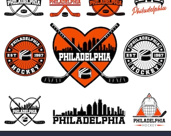 Philadelphia hockey team bundle. 10 fan designs. SVG Cricut cut files. DIY. Vector for silhouette. PNG t shirt sublimation. Instant download
