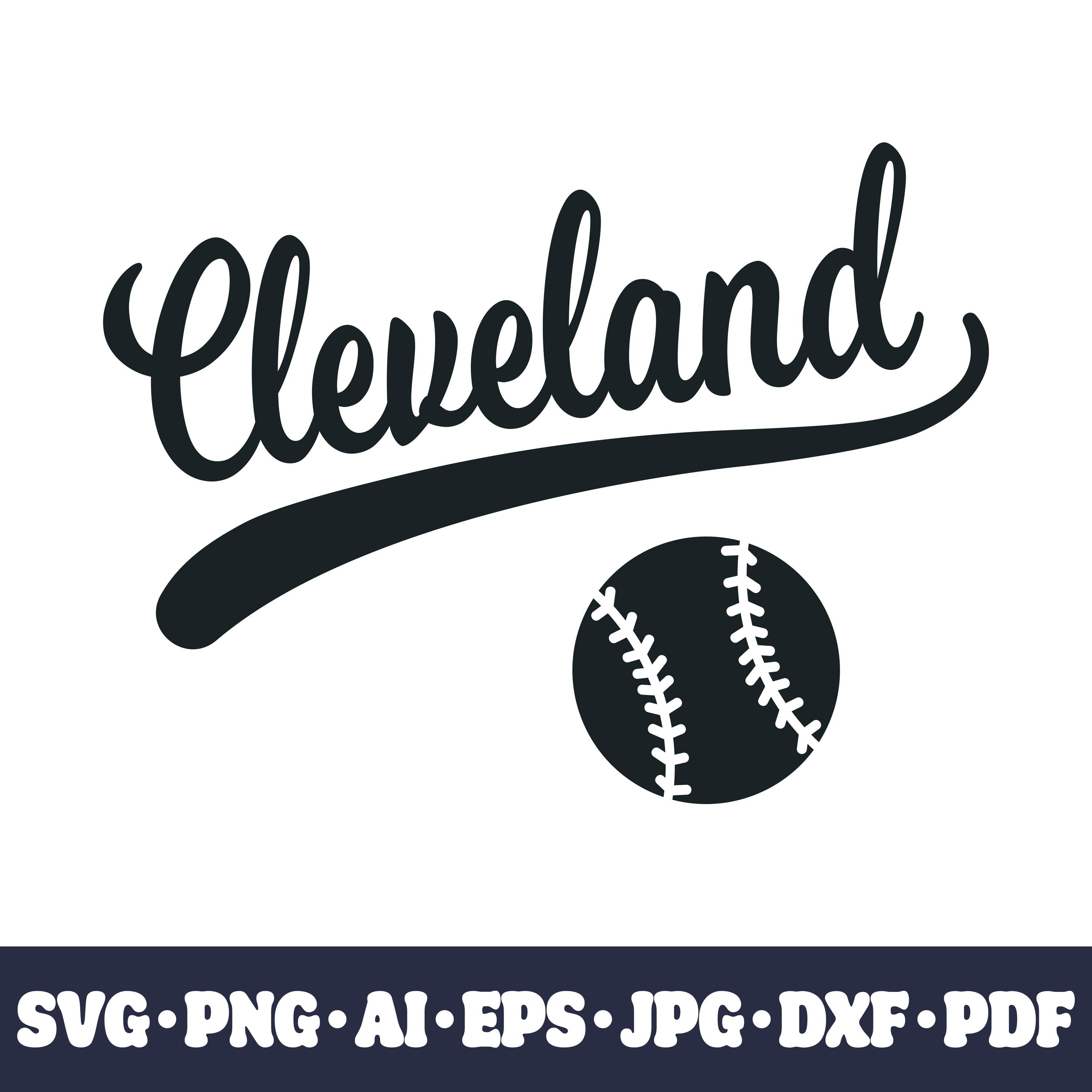 Cleveland Baseball Team SVG Cricut Cut City PNG Clipart
