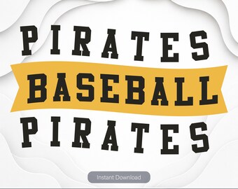 Pittsburgh Baseball Team SVG, Ball PNG Clipart (Digital Files)