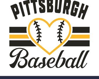 Pittsburgh baseball team SVG Cricut cut file. City PNG Clipart. Silhouette sublimation print. Sports fan image, DXF. Vinyl. Ai, Eps, Jpg.