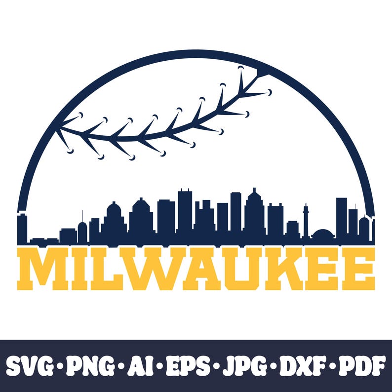Milwaukee Baseball Team SVG Cricut Cut File. City PNG Clipart ...