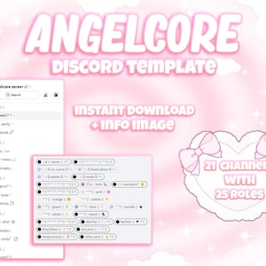 angelcore themed discord server template