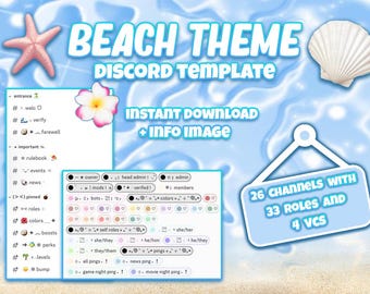 Discord-serversjabloon strandthema
